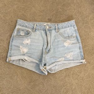 Light Wash Denim Shorts 26